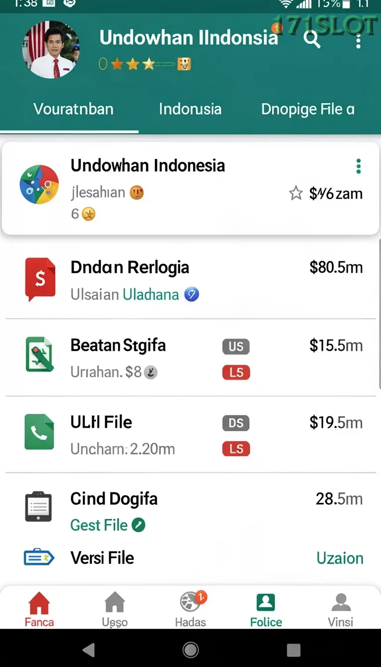 Cuplikan layar DOMINO4D — aktivitas