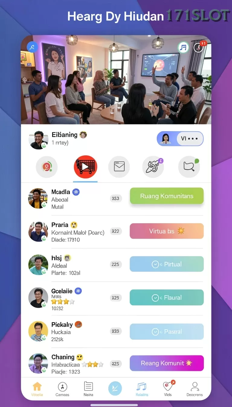 Cuplikan layar JUTA7 — aktivitas