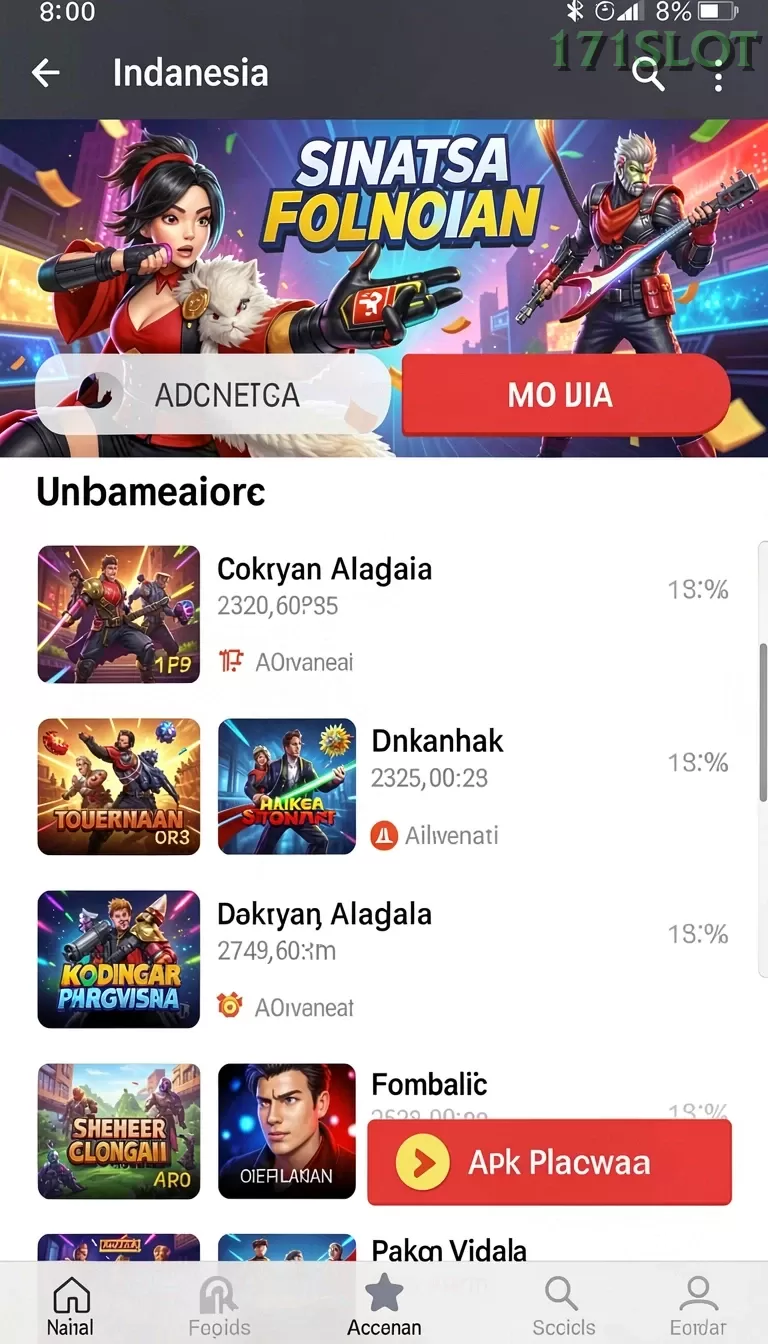 Cuplikan layar PADI777 — aktivitas