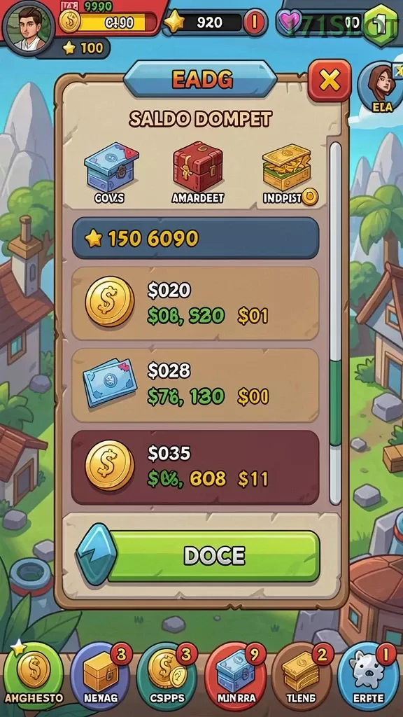 Cuplikan layar PROMO — pengaturan akun